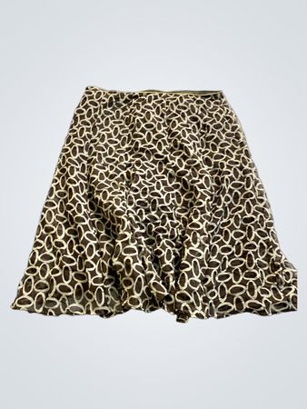Brown Patterned Skirt