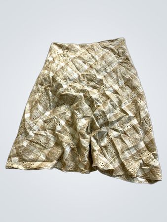Tan Plaid Skirt