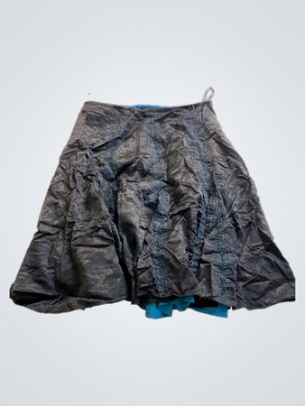 Black skirt with blue accents