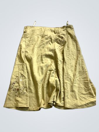 Yellow Embroidered Skirt