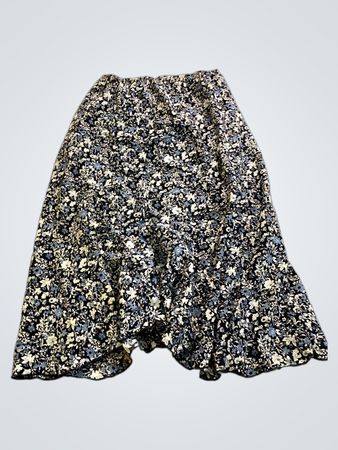 Floral Print Midi Skirt