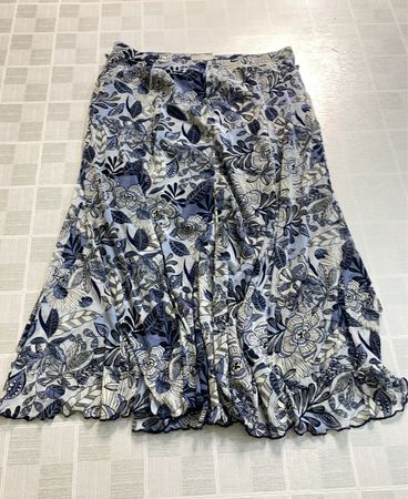 Blue Floral Skirt