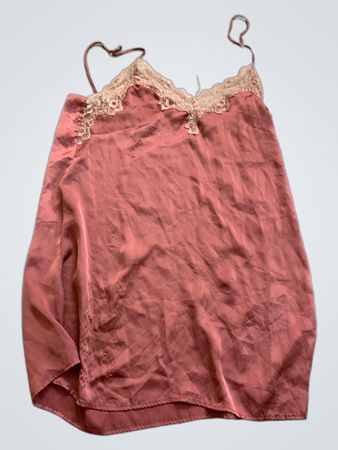 Pink Lace Trim Camisole