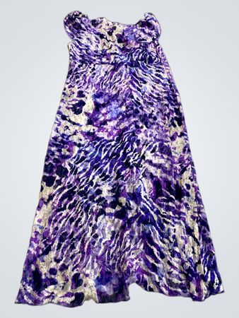 Per Una Purple Zebra Print Maxi Dress