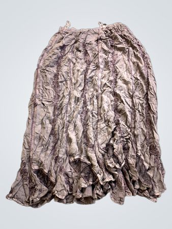 Gray Ruffled Skirt