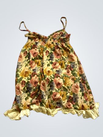 Floral Sundress with Ruffled Hem