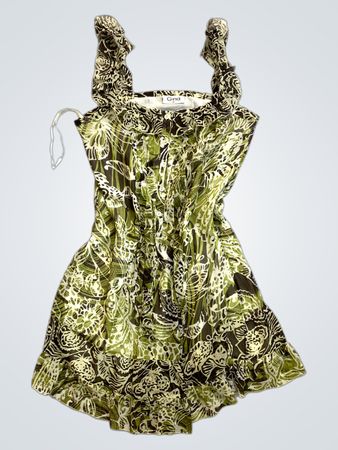 Gina Green Floral Romper