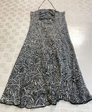 Black and White Patterned Dress