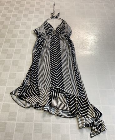 Shoreline Black and White Striped Dress