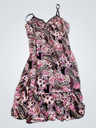 Pink Floral Pattern Dress