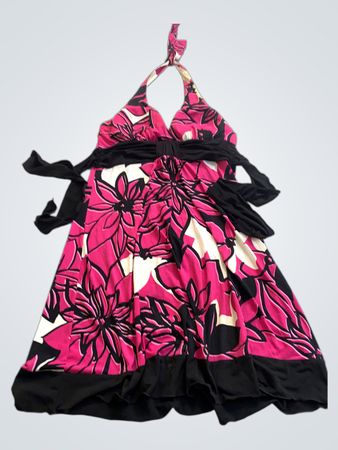 Speechless Pink Floral Halter Mini Dress
