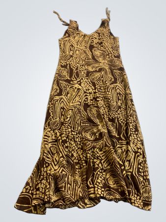 Mardaw Brown Floral Maxi Dress