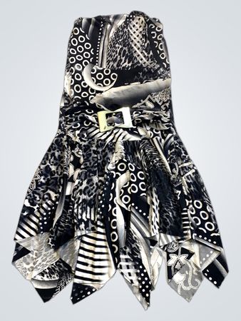 Unbranded Abstract Animal Print Tube Dress