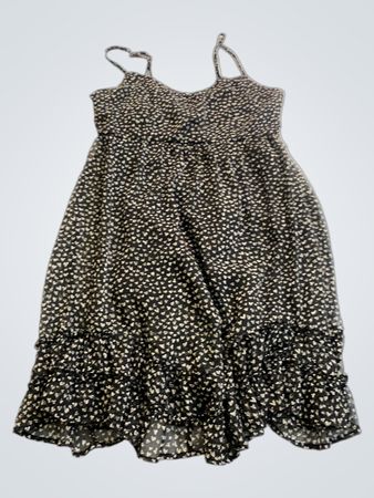 Billabong Black Polka Dot Spaghetti Strap Dress