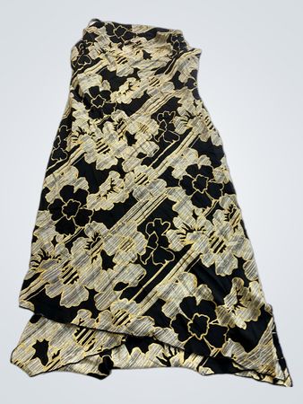 Black and Gold Floral Dress