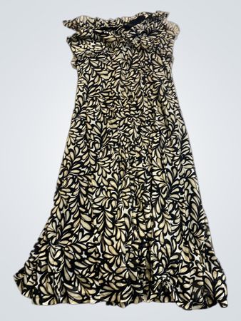 Black and White Floral Dress