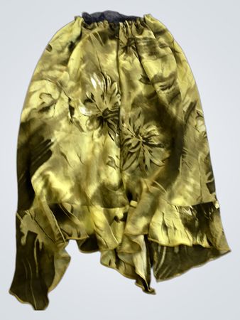 Unbranded Floral Print Satin Skirt