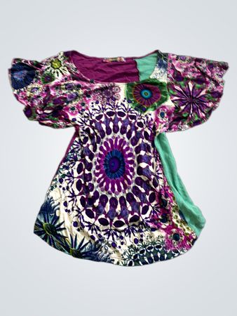Desigual Purple Floral T-Shirt