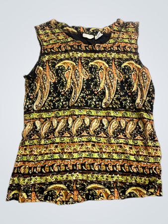 Women's Paisley Sleeveless Top