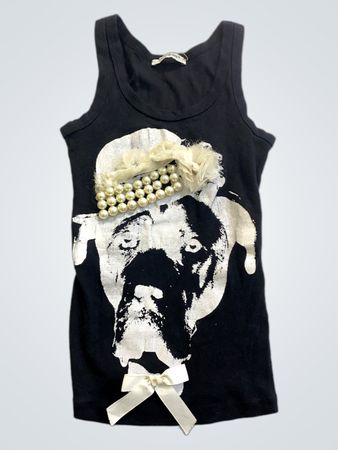 Northland Embellished Dog Print Tank Top