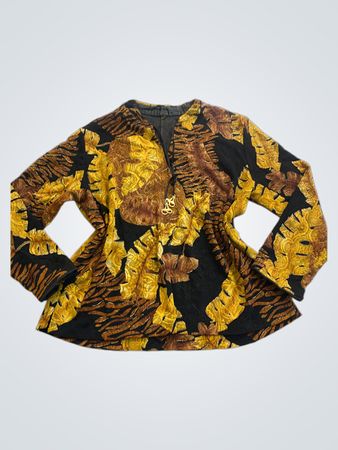 Unbranded Gold Leaf Print Jacket