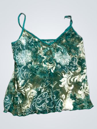Green Floral Camisole