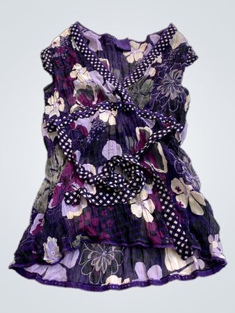 Purple Floral Blouse