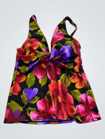Floral Halter Neck Swim Dress