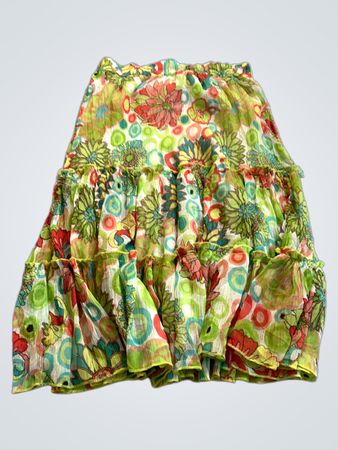 Floral Ruffled Skirt