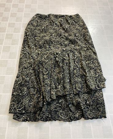 Lindex Black Paisley Skirt