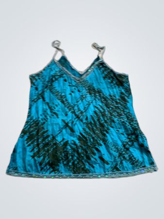 Blue Camouflage Tank Top