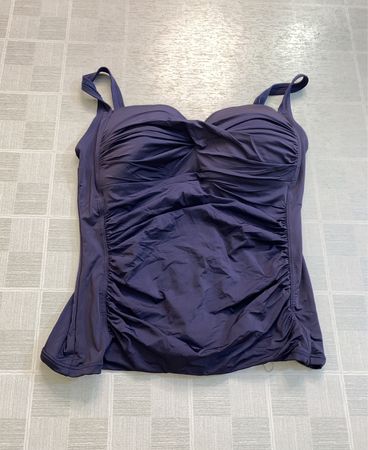 Navy Blue Swimsuit Top