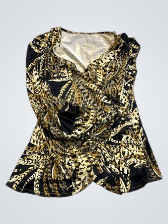 Women's Printed V-Neck Top