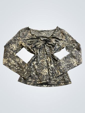 S.Oliver Long Sleeve Floral Print Top