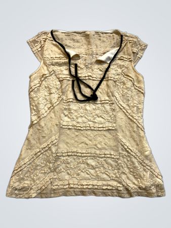 Beige Lace Top