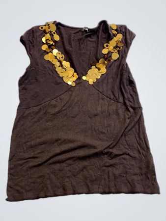 Brown Sequined Dress