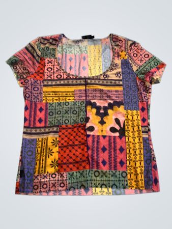 Multicolored Patchwork T-Shirt