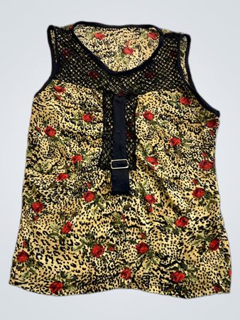 Floral Patterned Sleeveless Top
