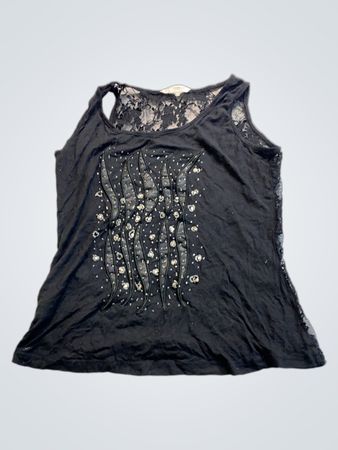 New Look Black Lace Tank Top
