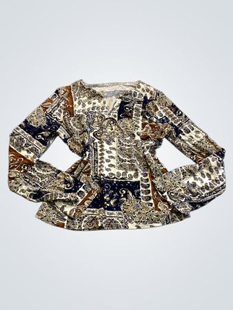 Long-Sleeved Paisley Shirt