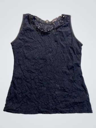 Black Lace Tank Top