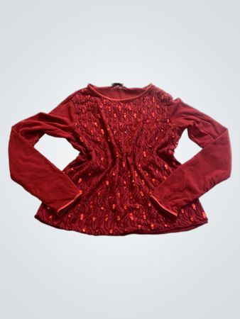 memories Red Long-Sleeve Top