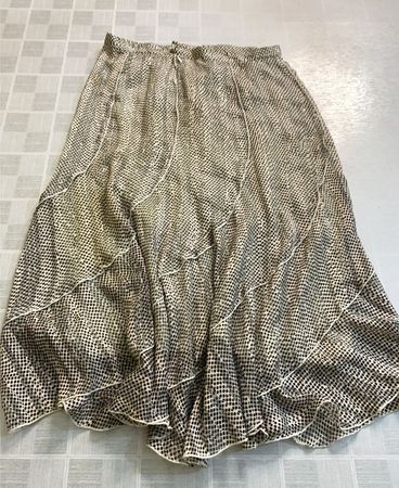 Patterned Midi Skirt