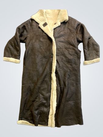 Brown Faux Fur Lined Coat