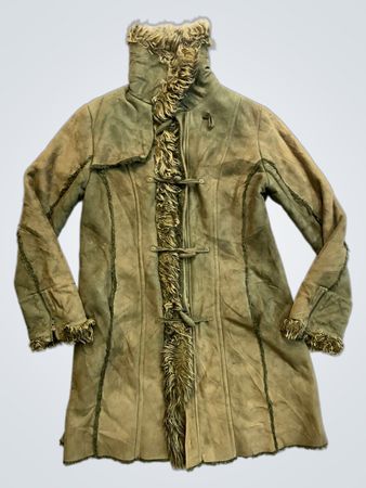 Green Faux Fur Lined Coat