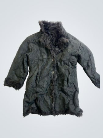 Black Faux Fur Trimmed Jacket