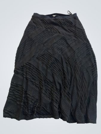 Per Una Black Textured Midi Skirt