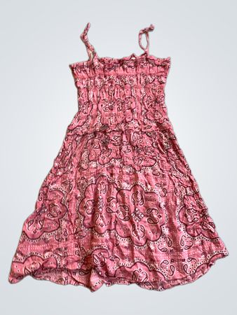 Tezenis Pink Paisley Smocked Dress