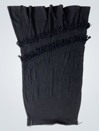 Black Dress with Fringe Detail