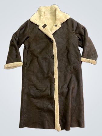 Brown Faux Fur Lined Coat
